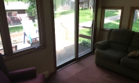 Living room and deck